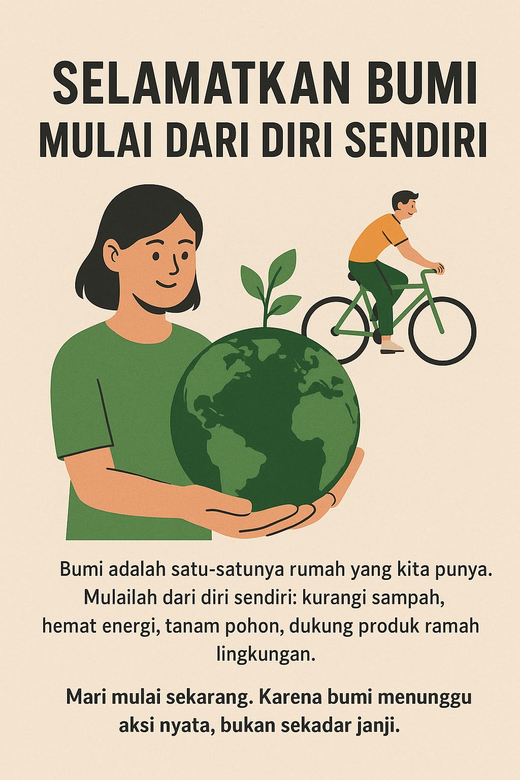 Selamatkan Bumi, Mulai dari Diri Sendiri 26 April 2025